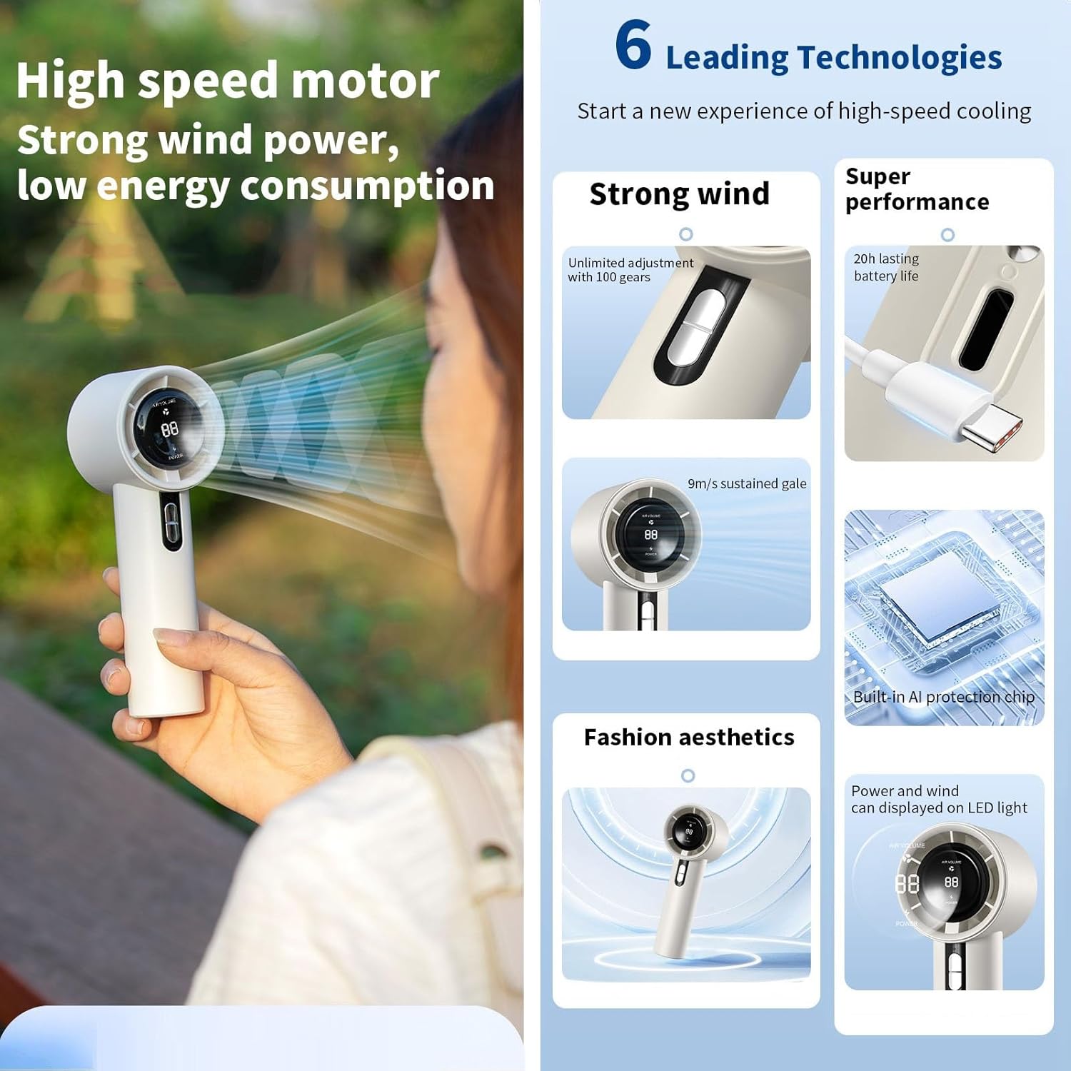 Portable Handheld Fan